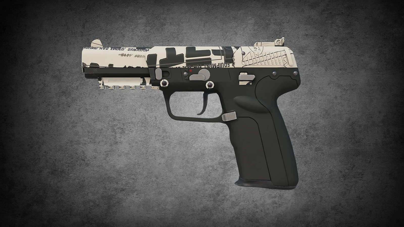 CS2 anime skin - Galil AR Kami with a monochrome manga panel wrap