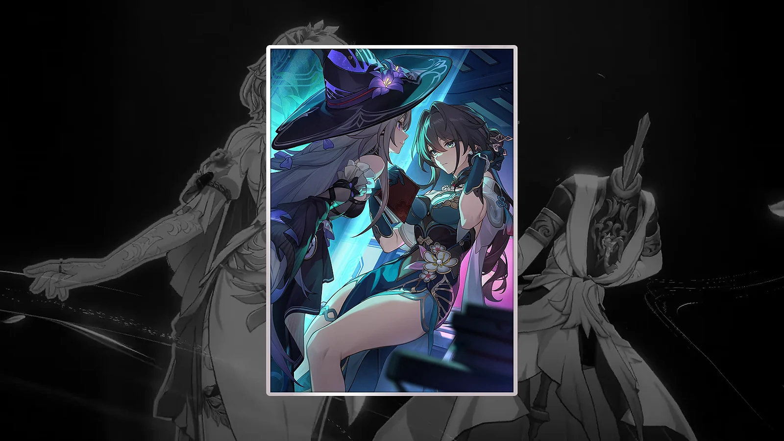 Geniuses' Greetings Light Cone: Herta and Ruan Mei from Honkai: Star Rail