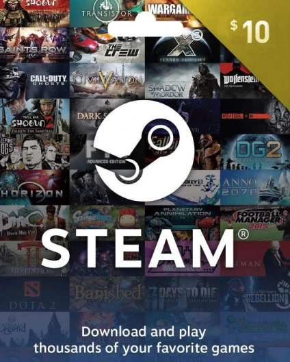 Steam Wallet Gift Card 10 USD