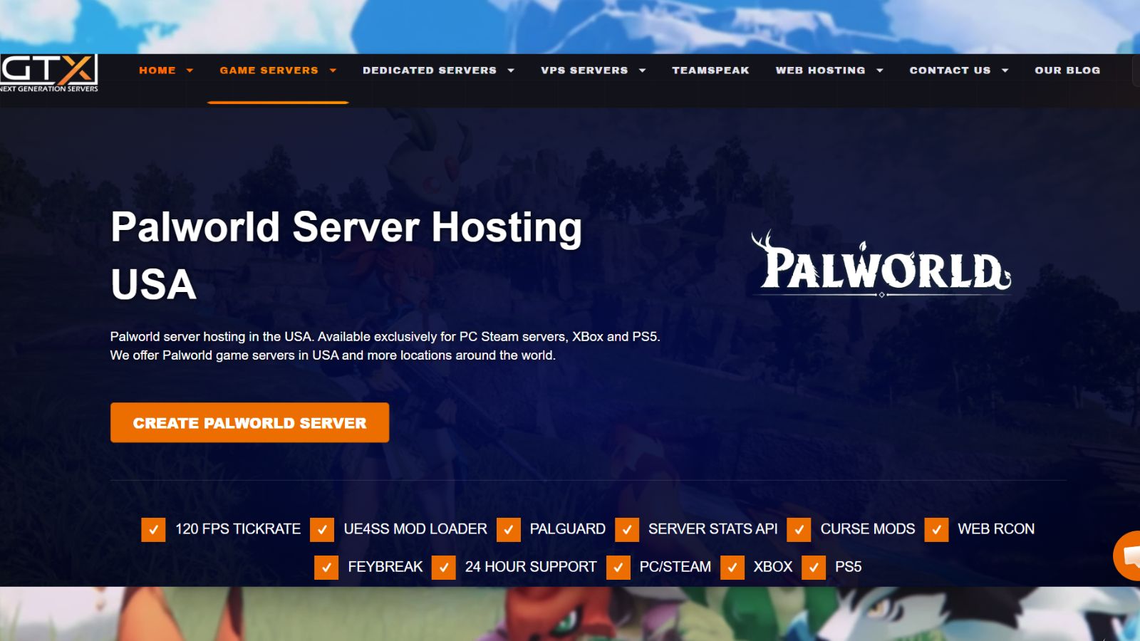 GTXGaming - Best for Low Latency and Server Locations