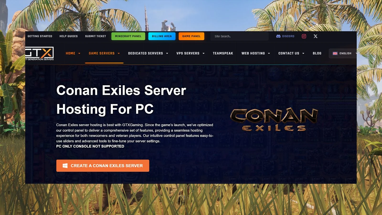 GTXGaming - Best Overall Conan Exiles Server Hosting