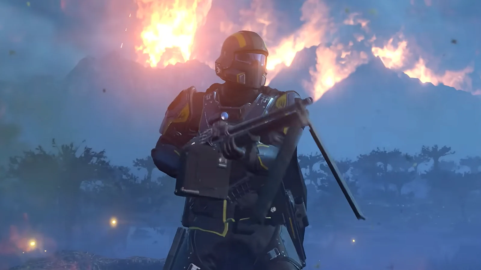 a soldier with a weapon