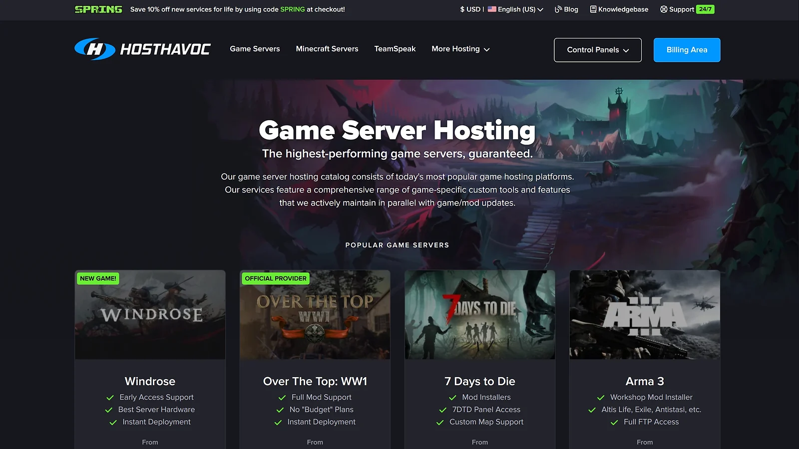 Host Havoc: Game Server Hosting for Valheim, 7 Days to Die, and Arma 3