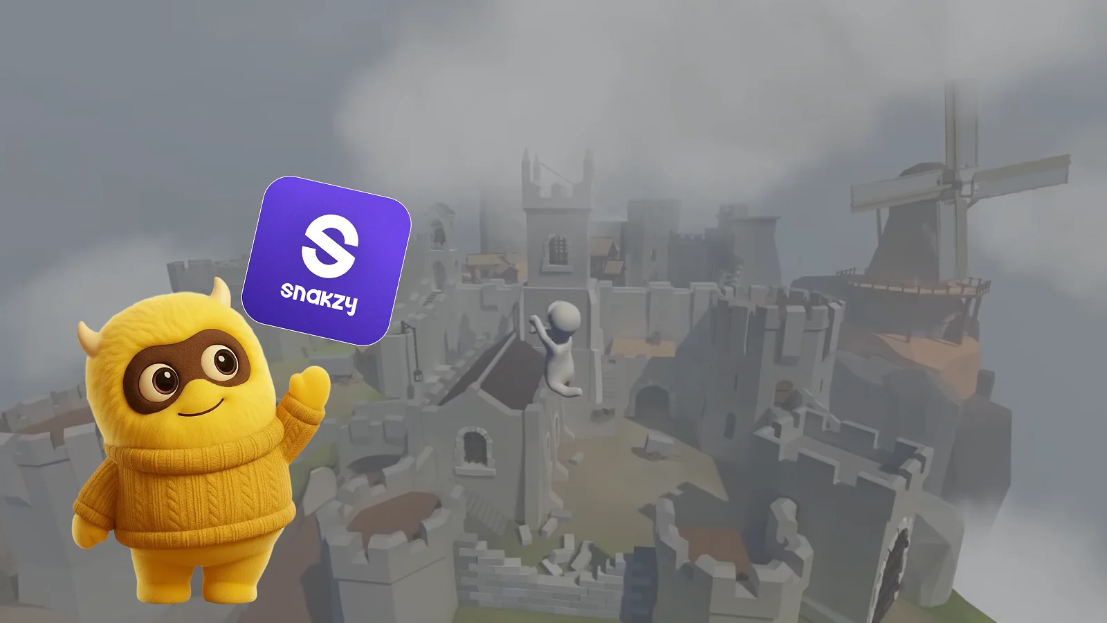 Gameplay, snakzy mascot and  snakzy logo