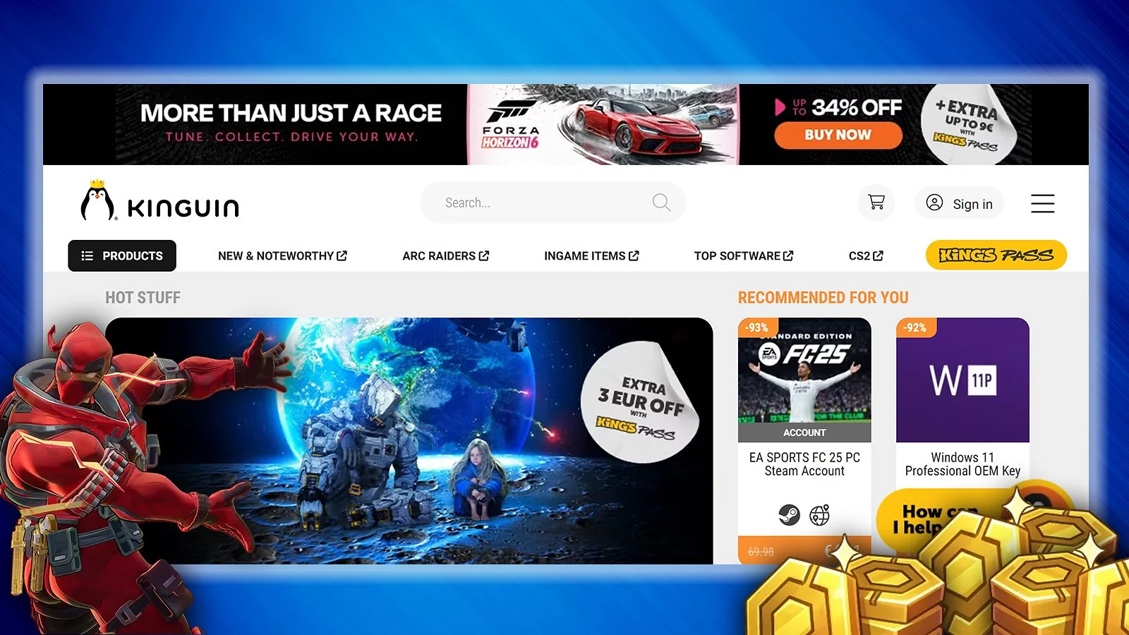 Kinguin - Best P2P Marktplatz-Option