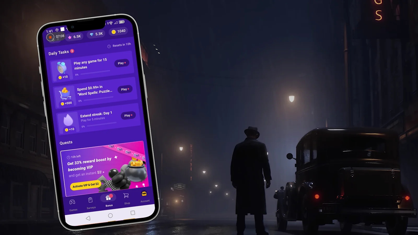 A man standing next to a car, snakzy app