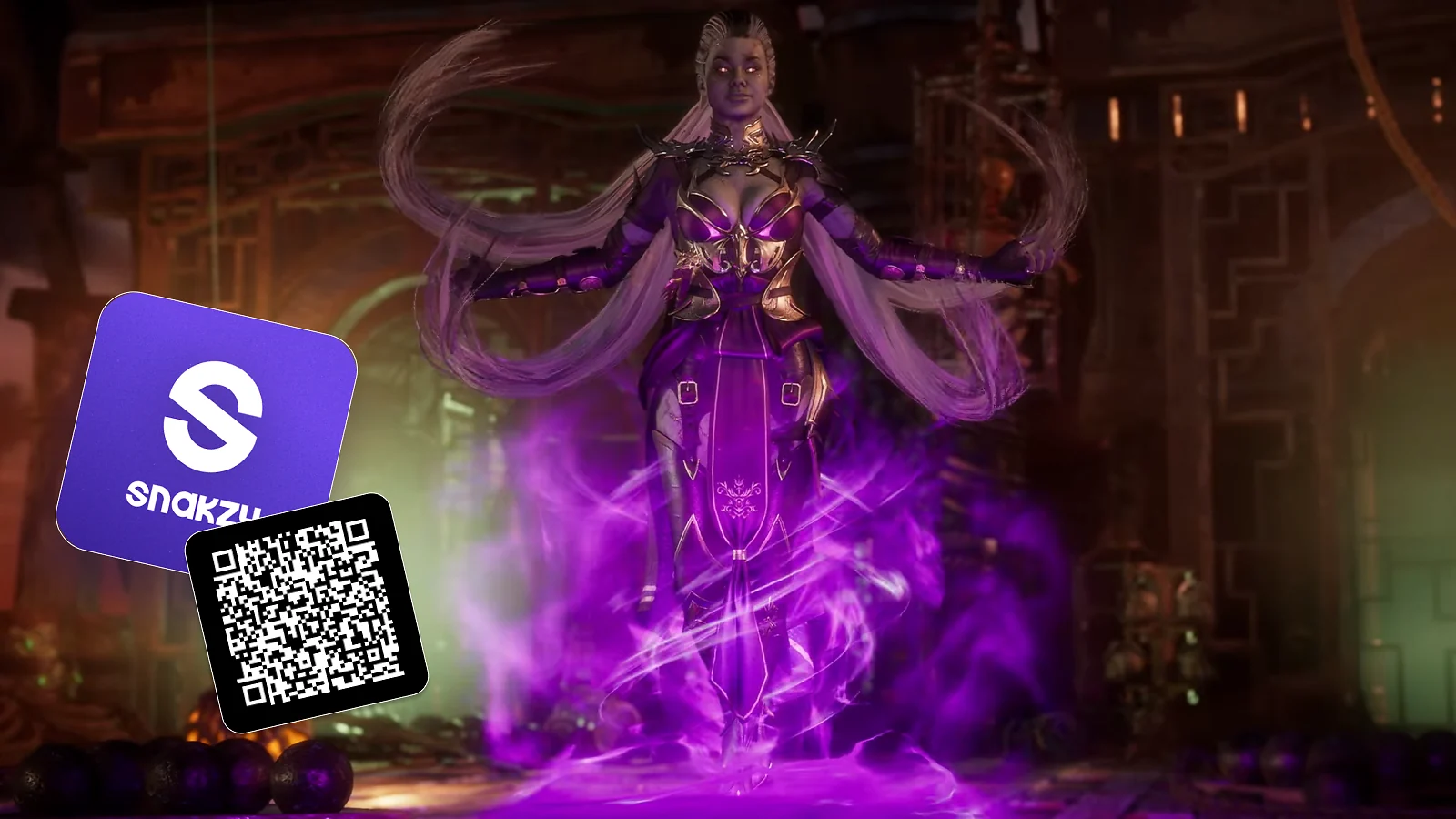 gameplay and snakzy logo, snakzy QR code