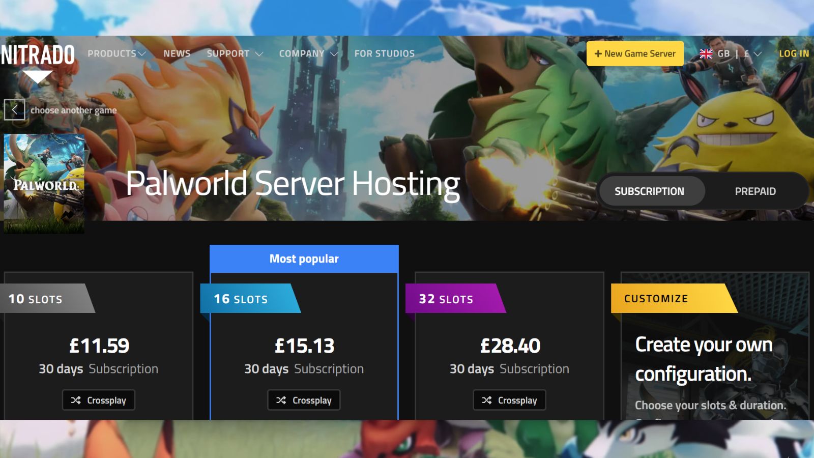 Nitrado - Best Palworld Server Hosting for Console and Crossplay
