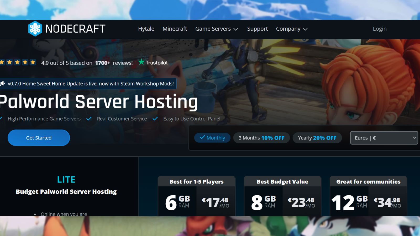 Nodecraft - Best Control Panel UX