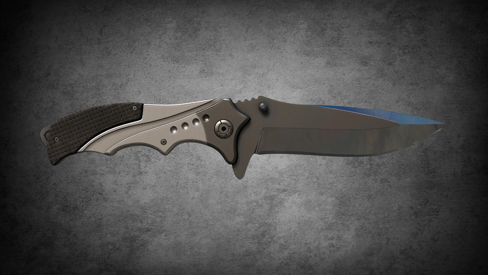CS2 Fracture Case Knife: Nomad Knife Vanilla featuring a clean, unpainted brushed steel finish