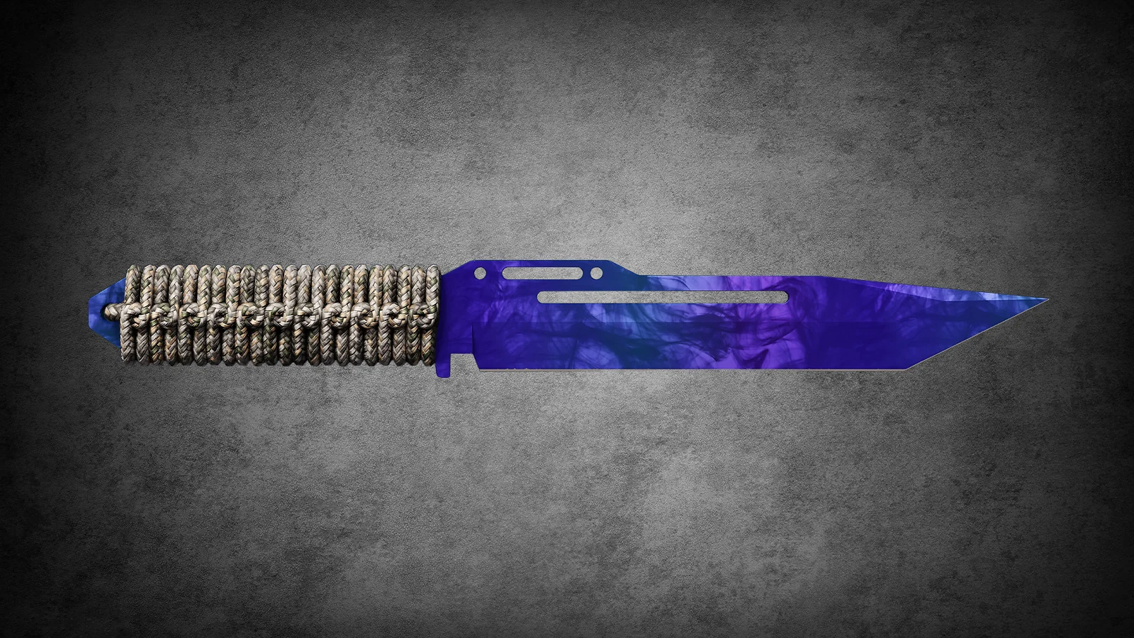 CS2 Fever Case Skin - Paracord-Messer Doppler Sapphire with a deep, brilliant blue marble-patterned blade