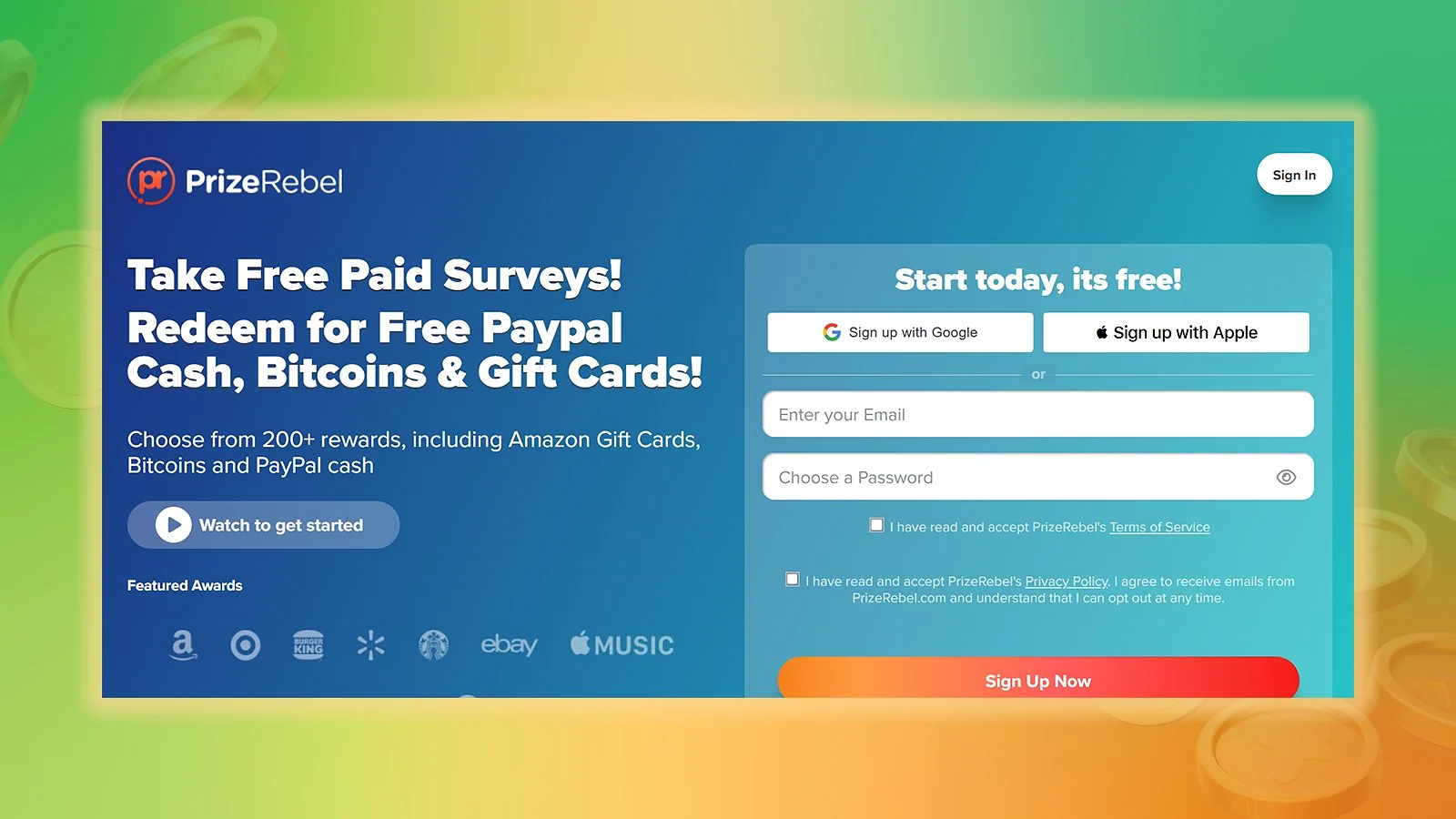 PrizeRebel - Best for Multi-Method Earners Who Want Surveys, Games, and Crypto Payouts