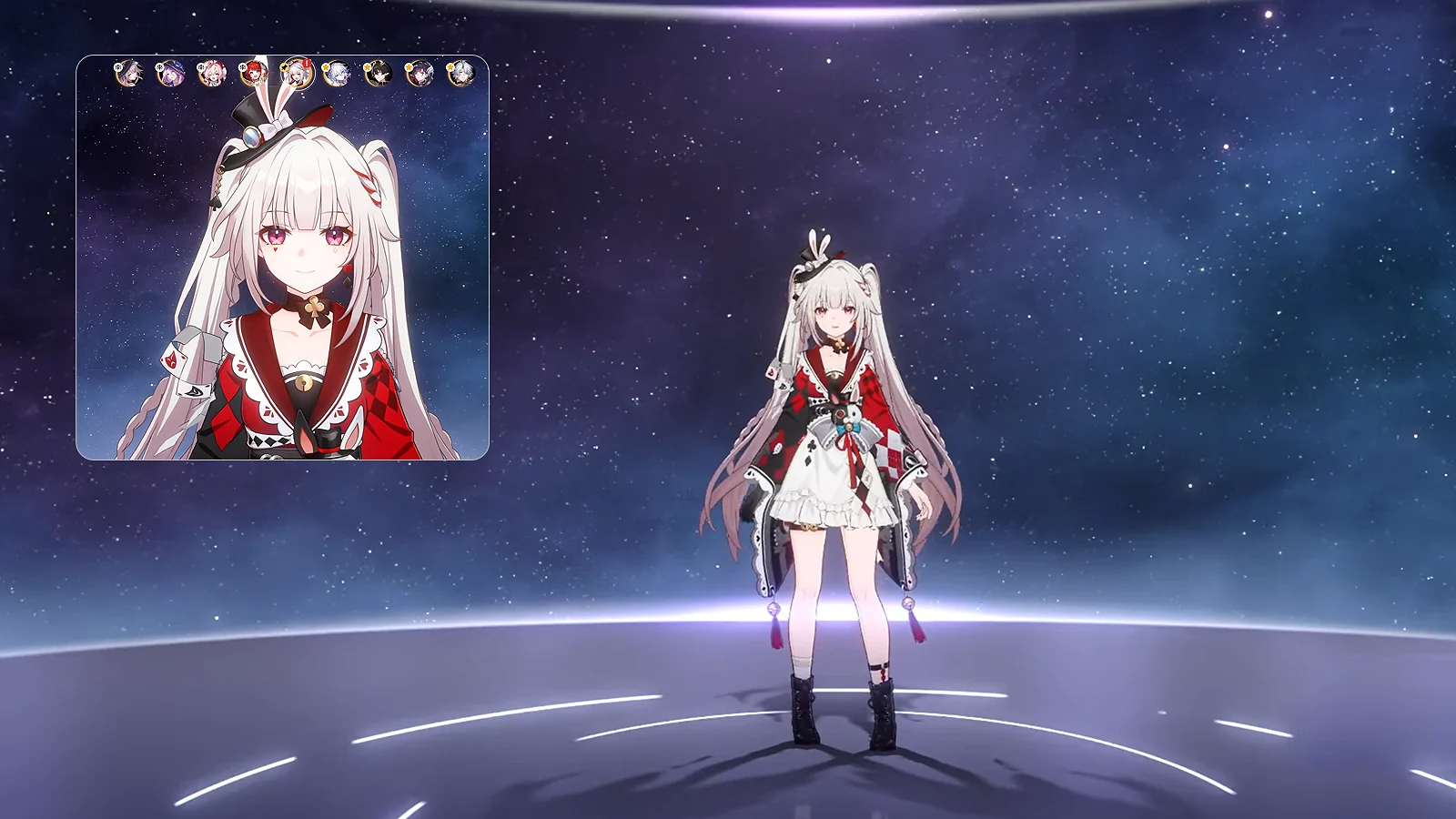 Character overview of Sparxie from Honkai: Star Rail showing full-body model and portrait