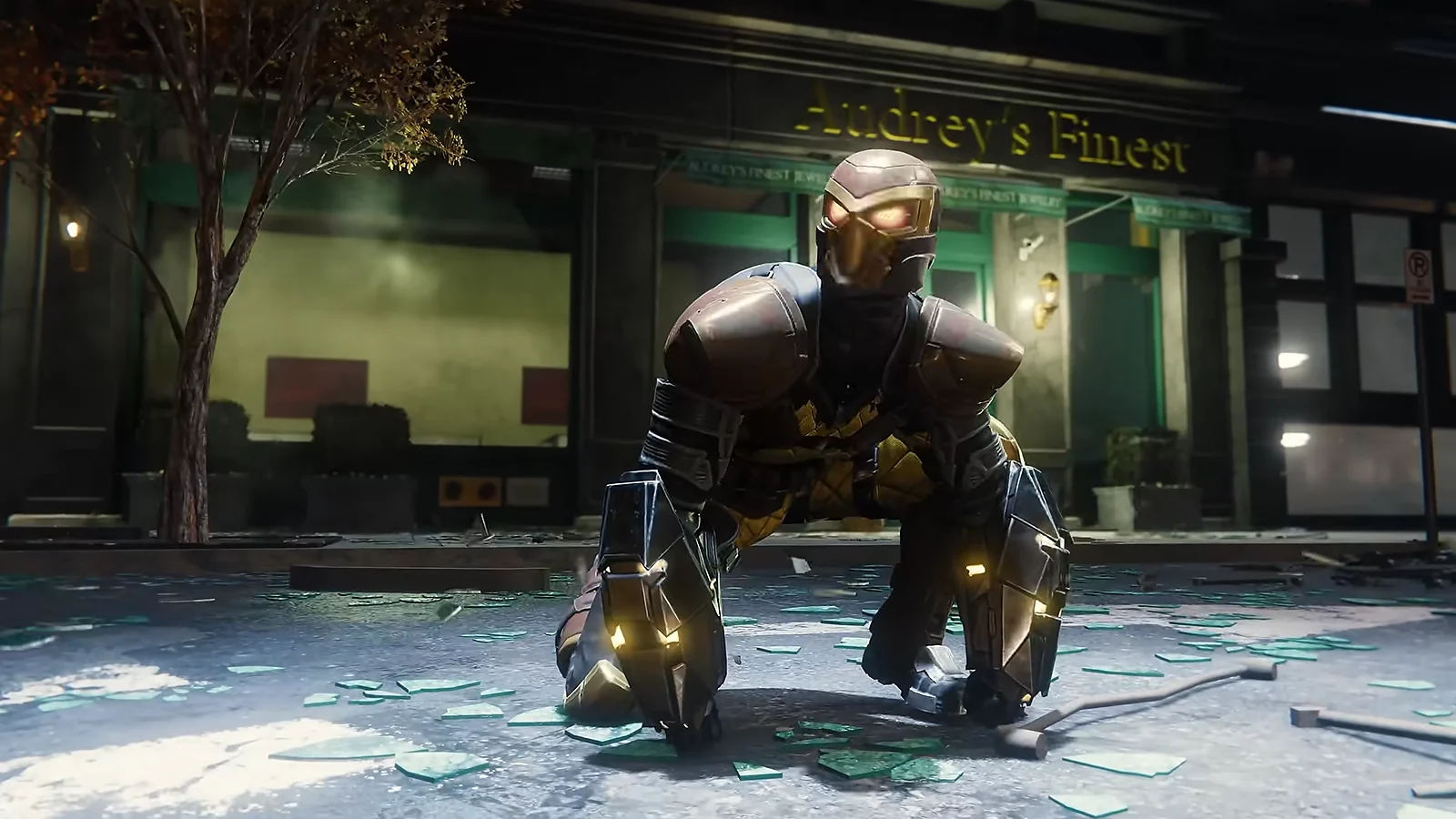 night strteet and a character