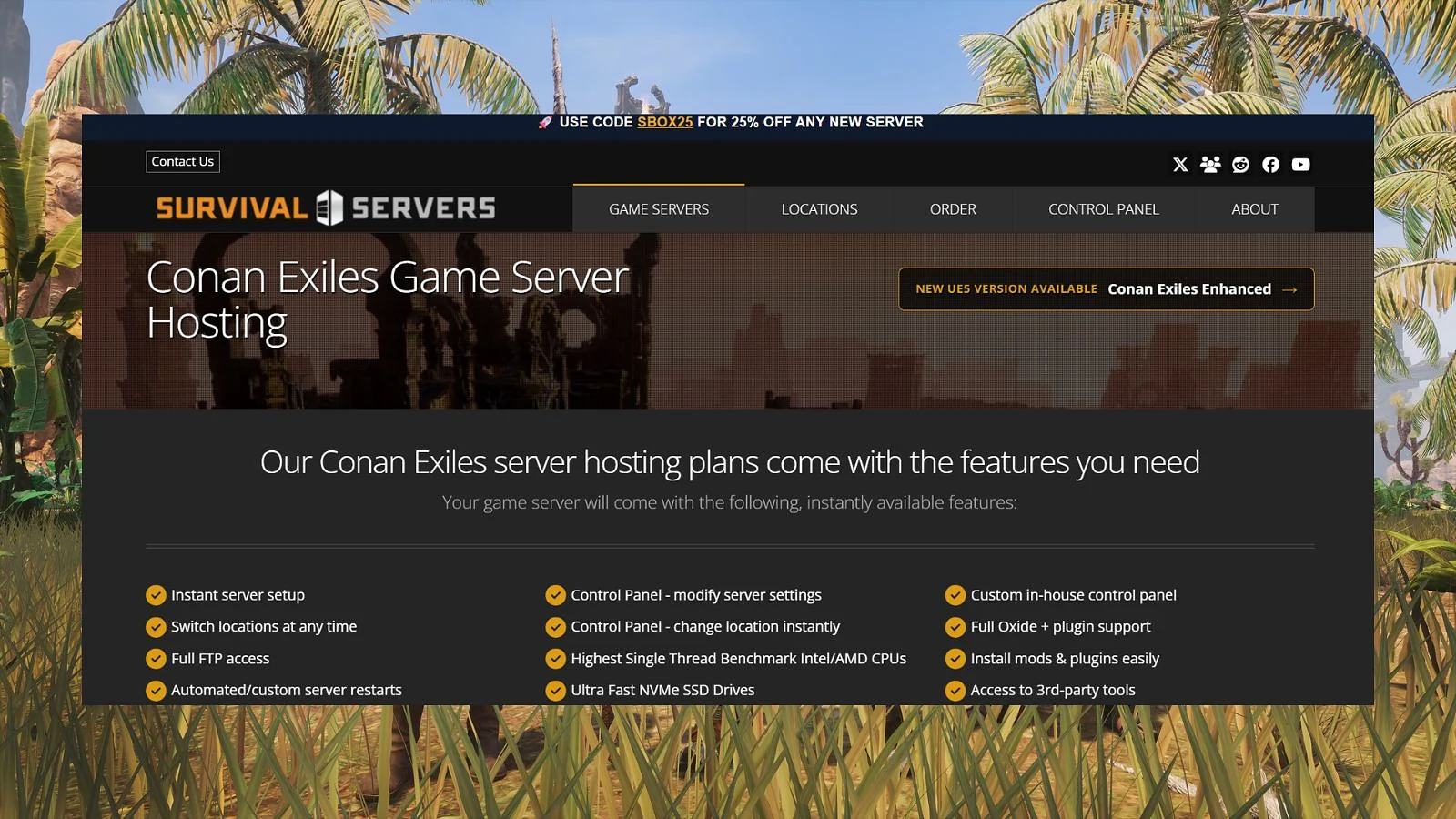 Survival-Server - Best Conan Exiles Server Hosting for Specialists