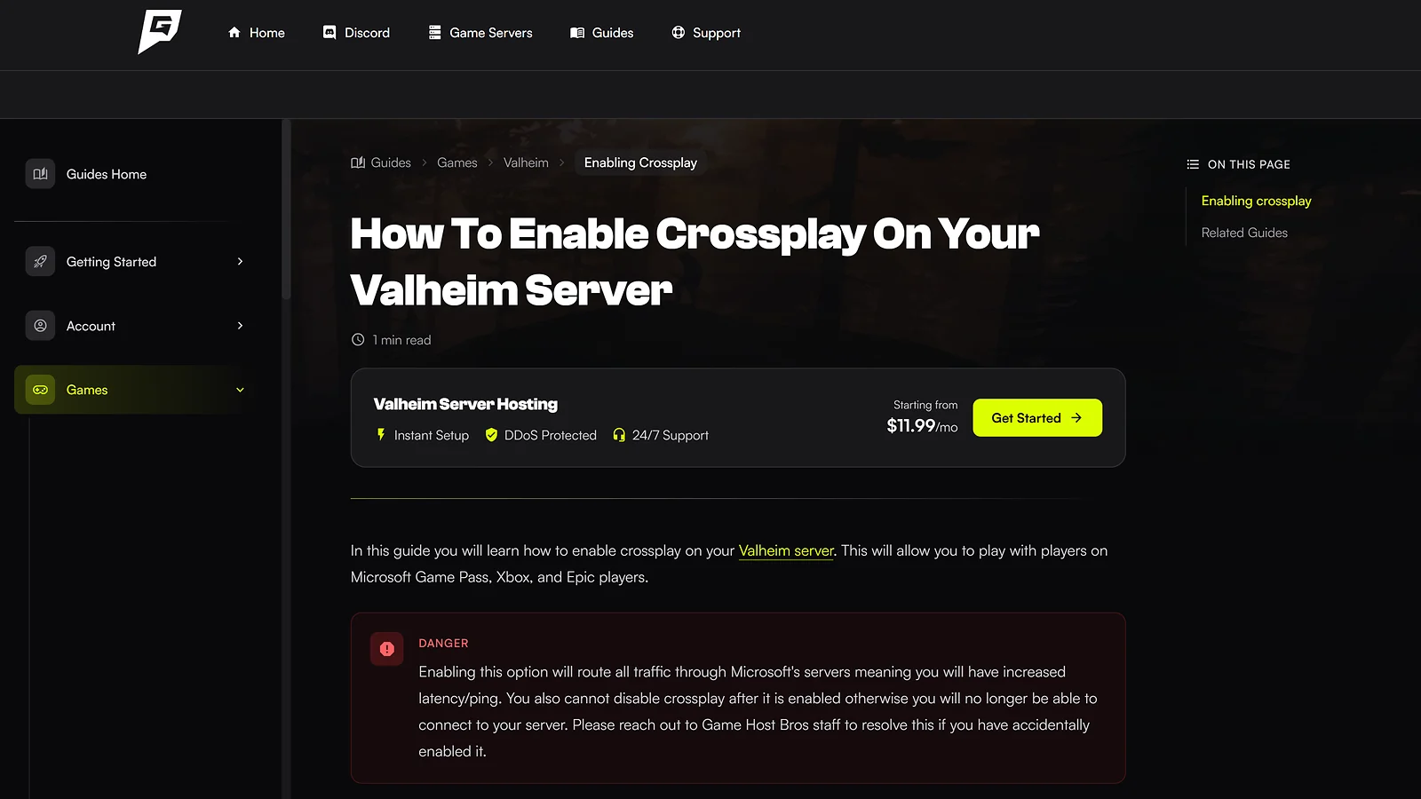 Guide: How to enable Valheim crossplay for Xbox and PC players on Game Host Bros servers
