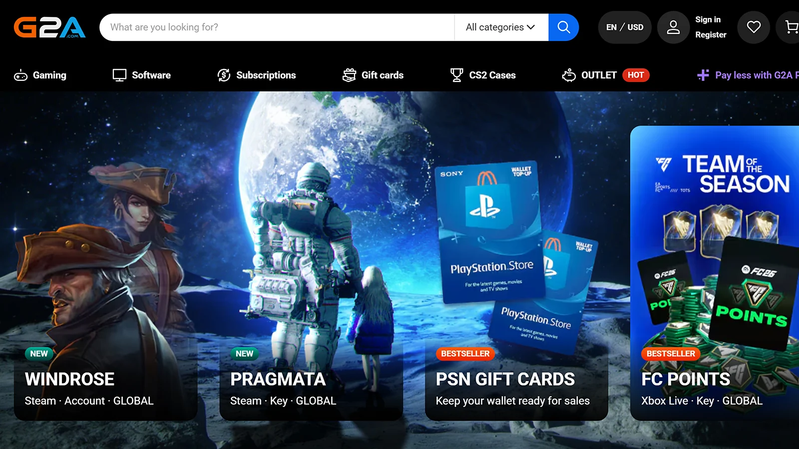 G2A - Best Established Marketplace