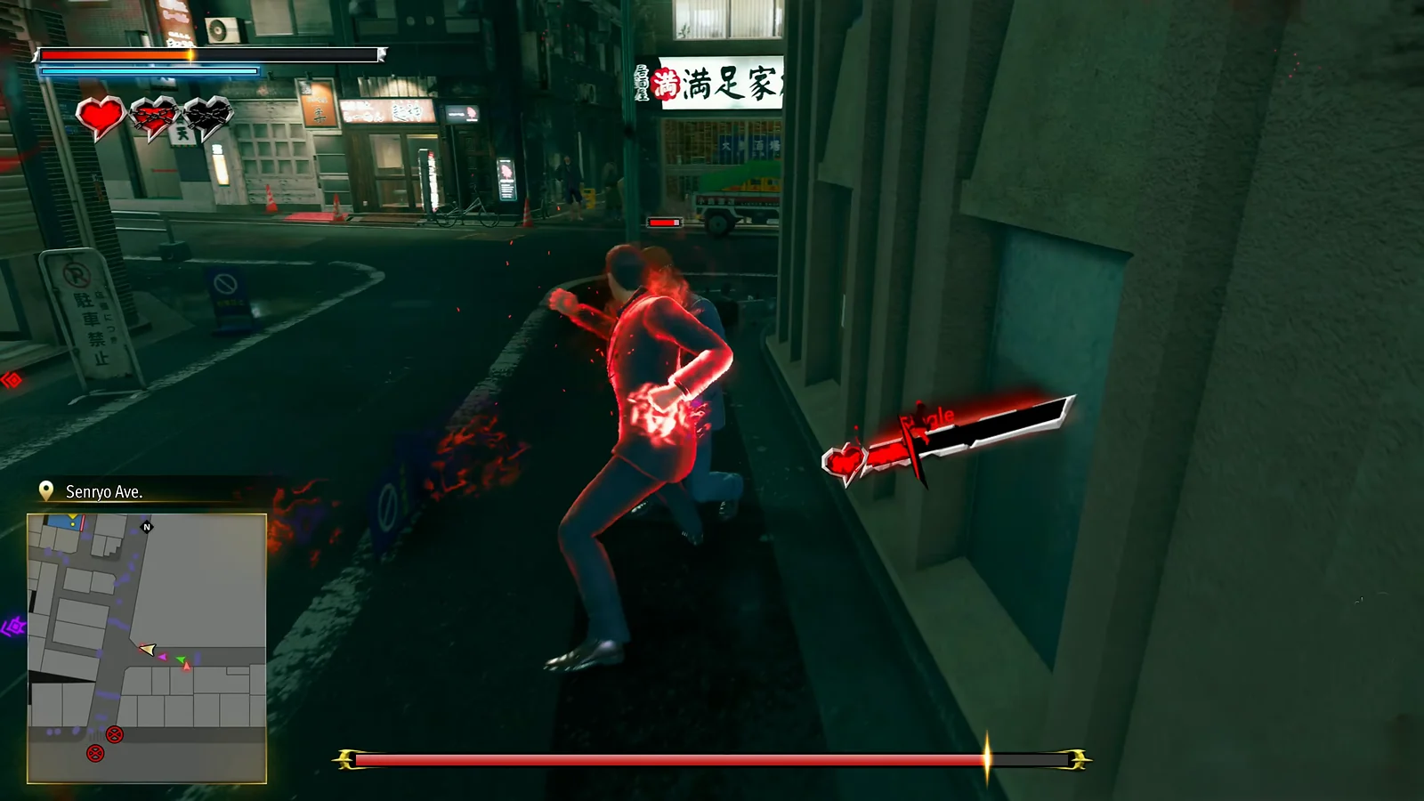 Characters fighting