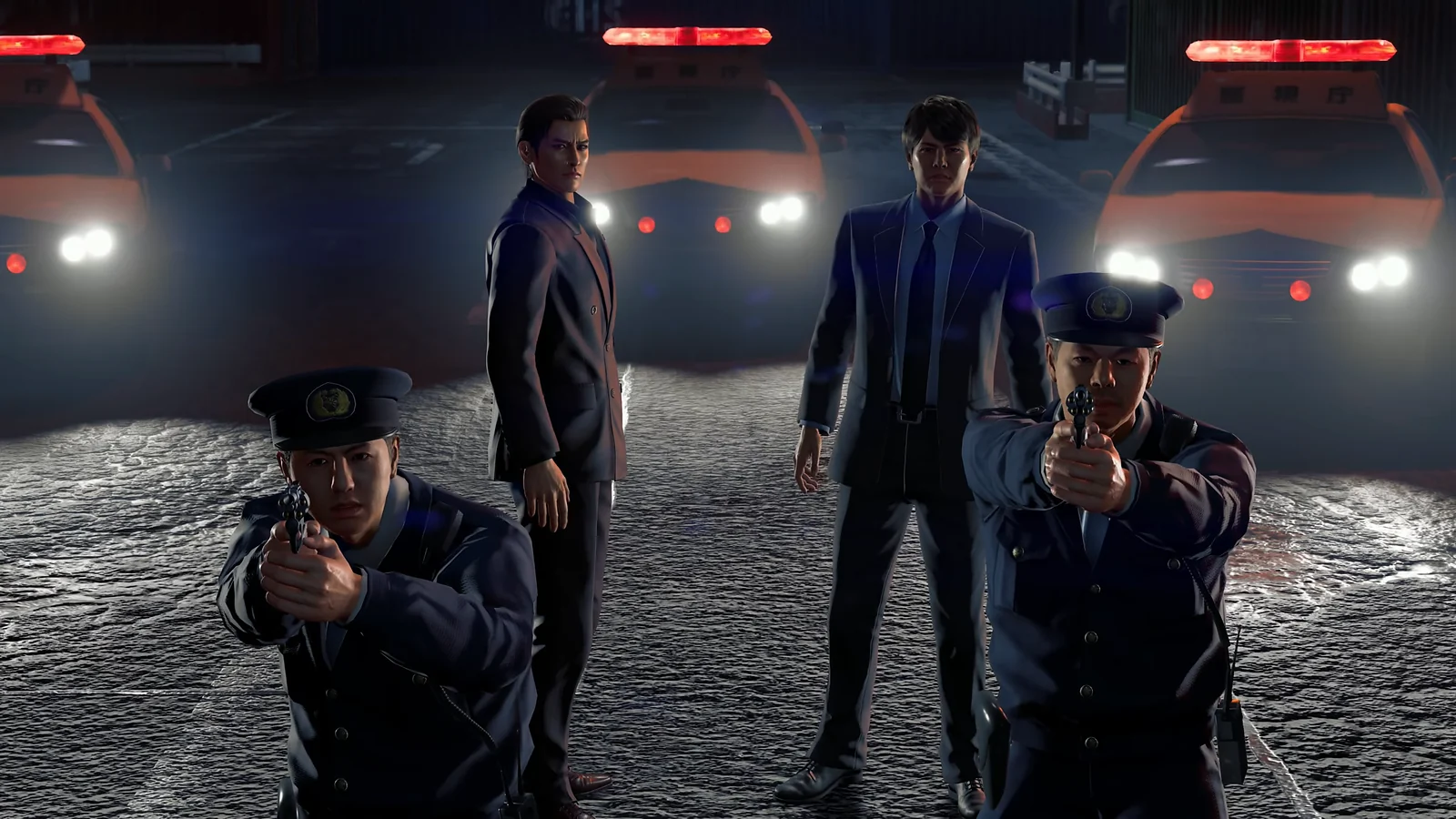 police aiming at someone