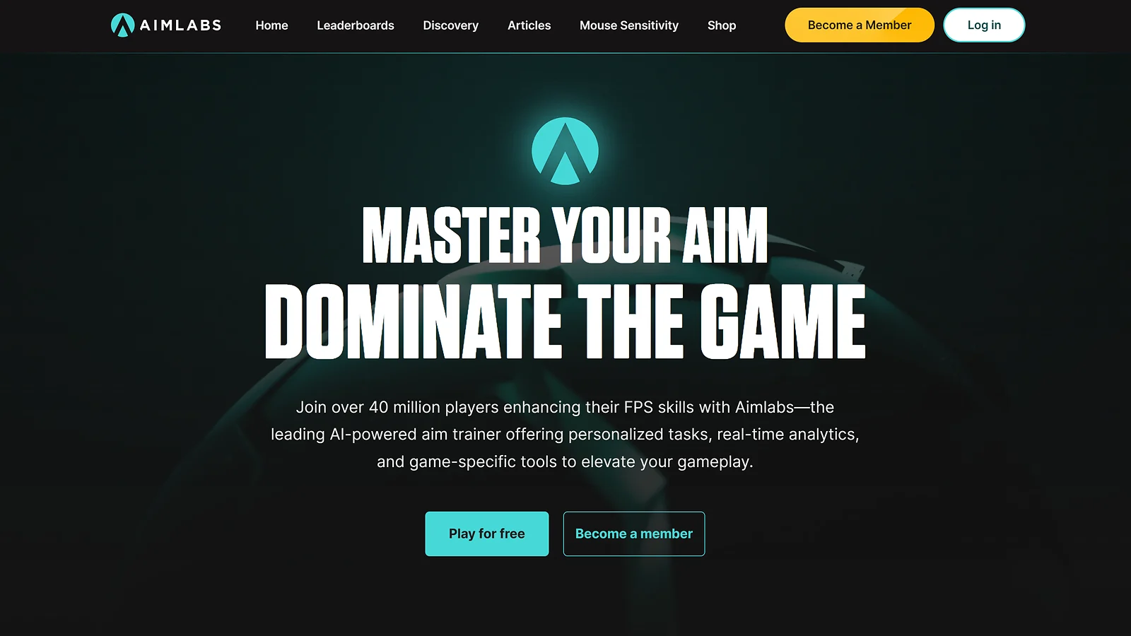 Esports AI Tool Aimlabs: AI-Powered Aim Trainer for FPS Players