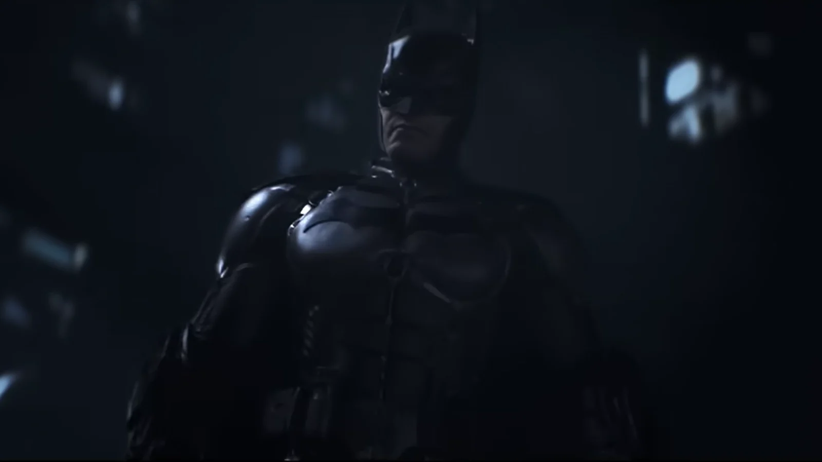 Batman con su traje blindado en «Batman: Arkham Origins»