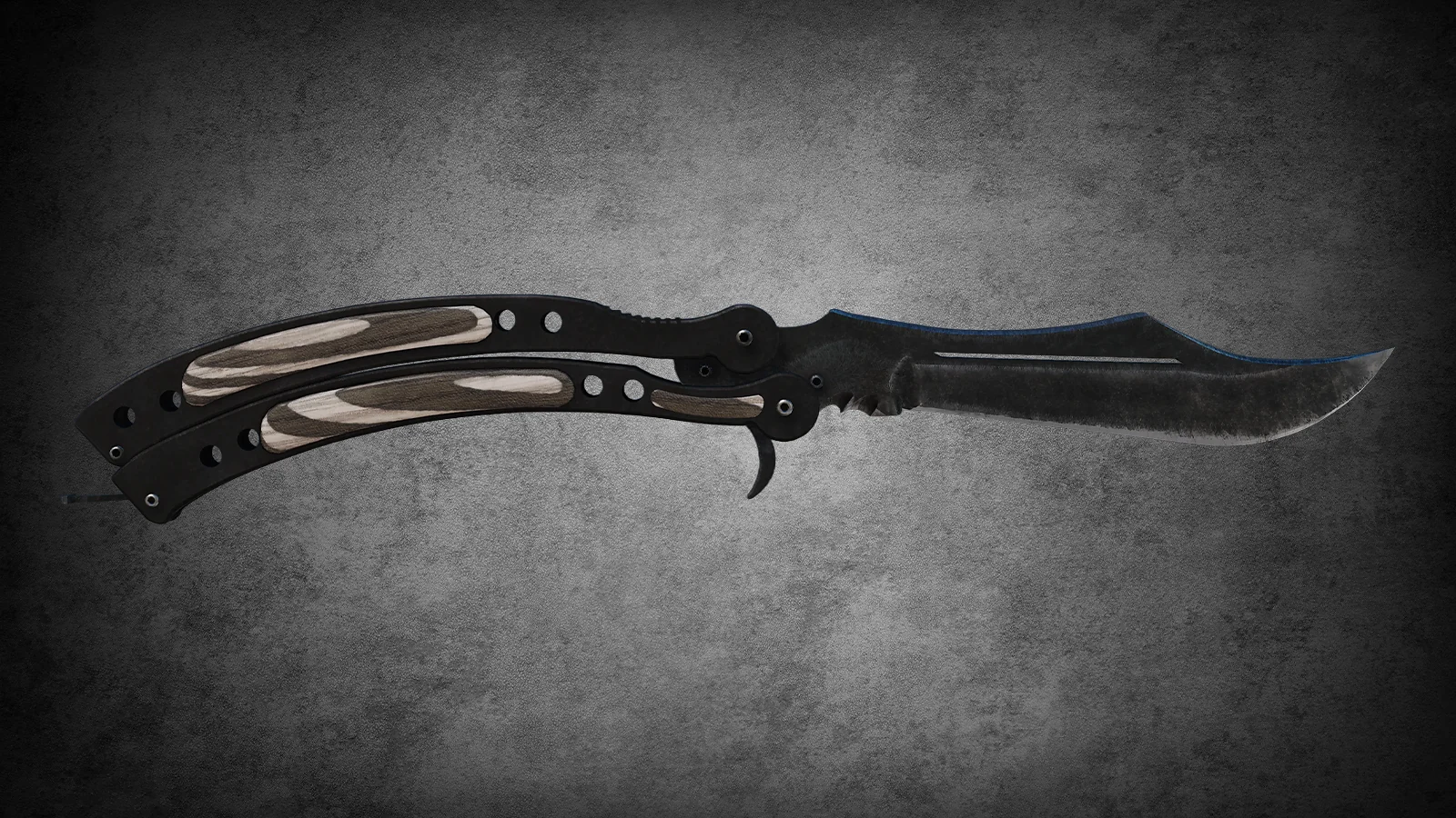 Dreams & Nightmares Case Knife - Butterfly-Messer Black Laminate
