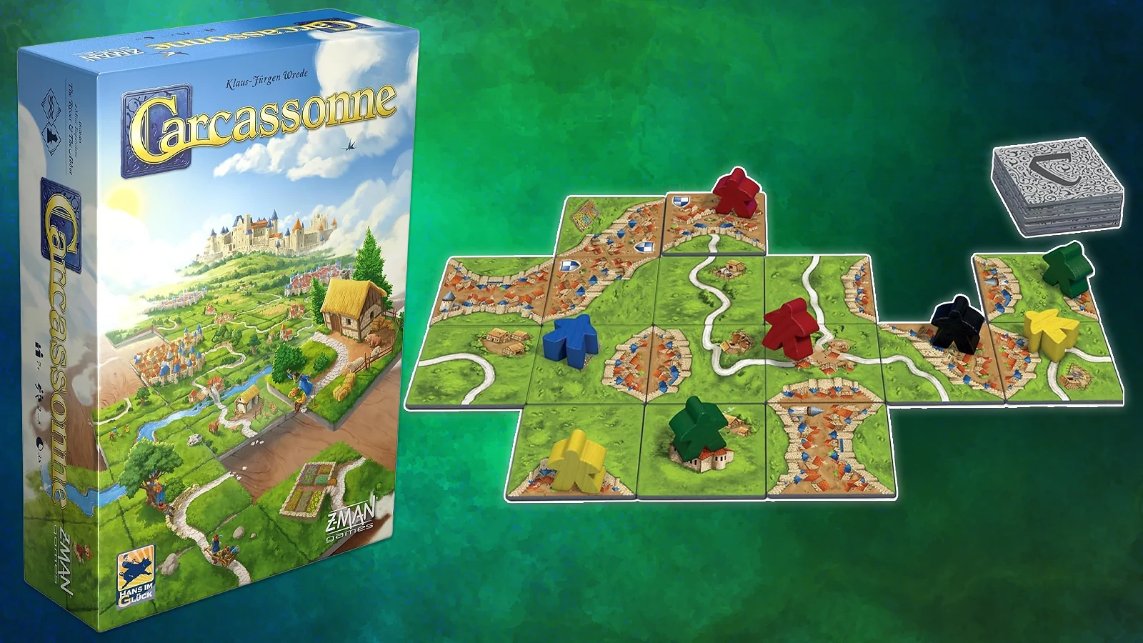 Carcassonne - Tile-Laying Territory Strategy With Tactical Placement