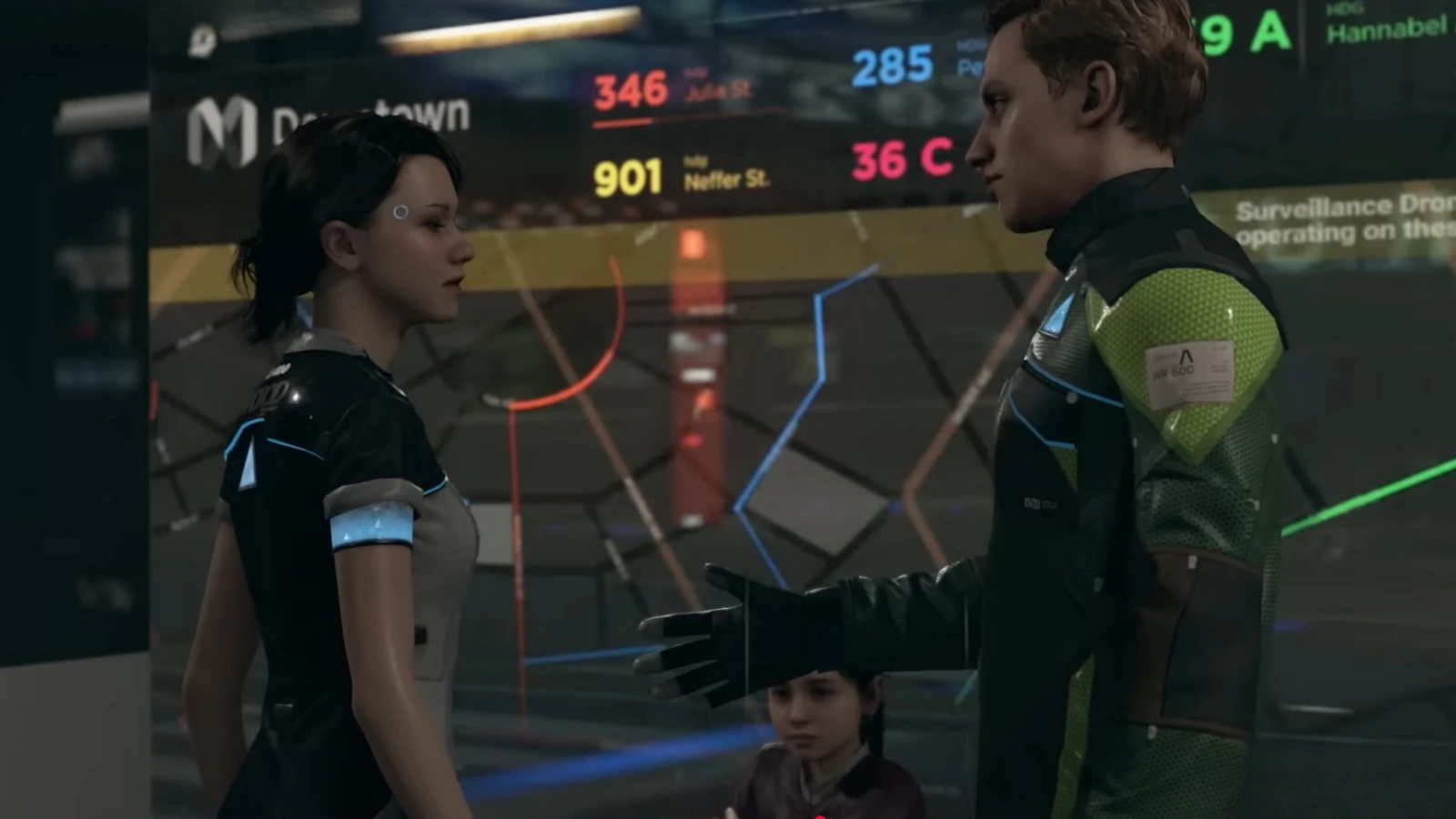 Dos androides de «Detroit: Become Human»