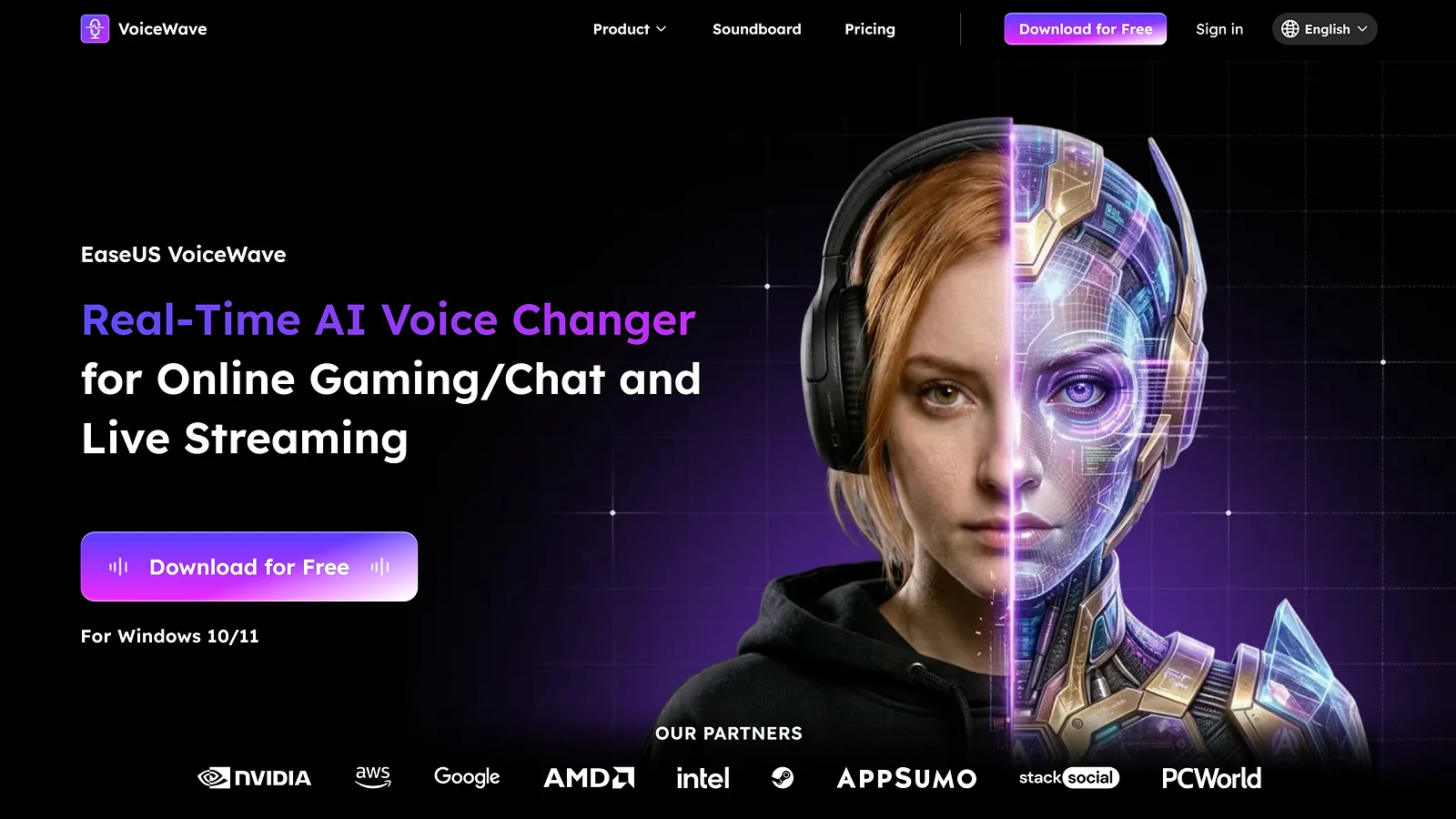 EaseUS VoiceWave real-time AI voice changer for gaming and live streaming