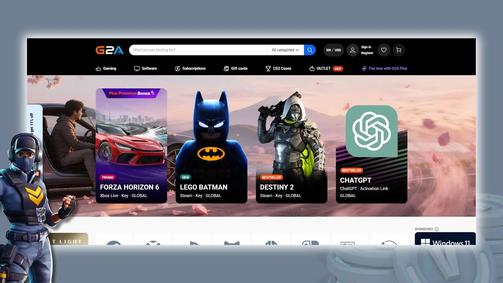 G2A - Best Website to Buy Cheap V-Bucks for the Largest Marketplace by Review Volume