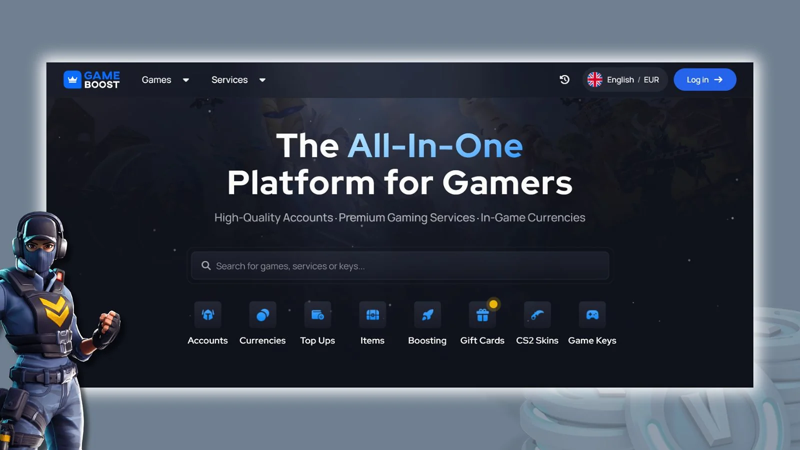 GameBoost - Best Website to Buy Cheap V-Bucks for Big-Pack Buyers
