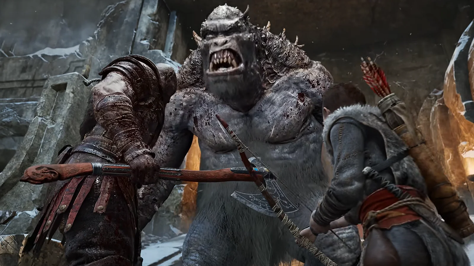 a fight with a monster