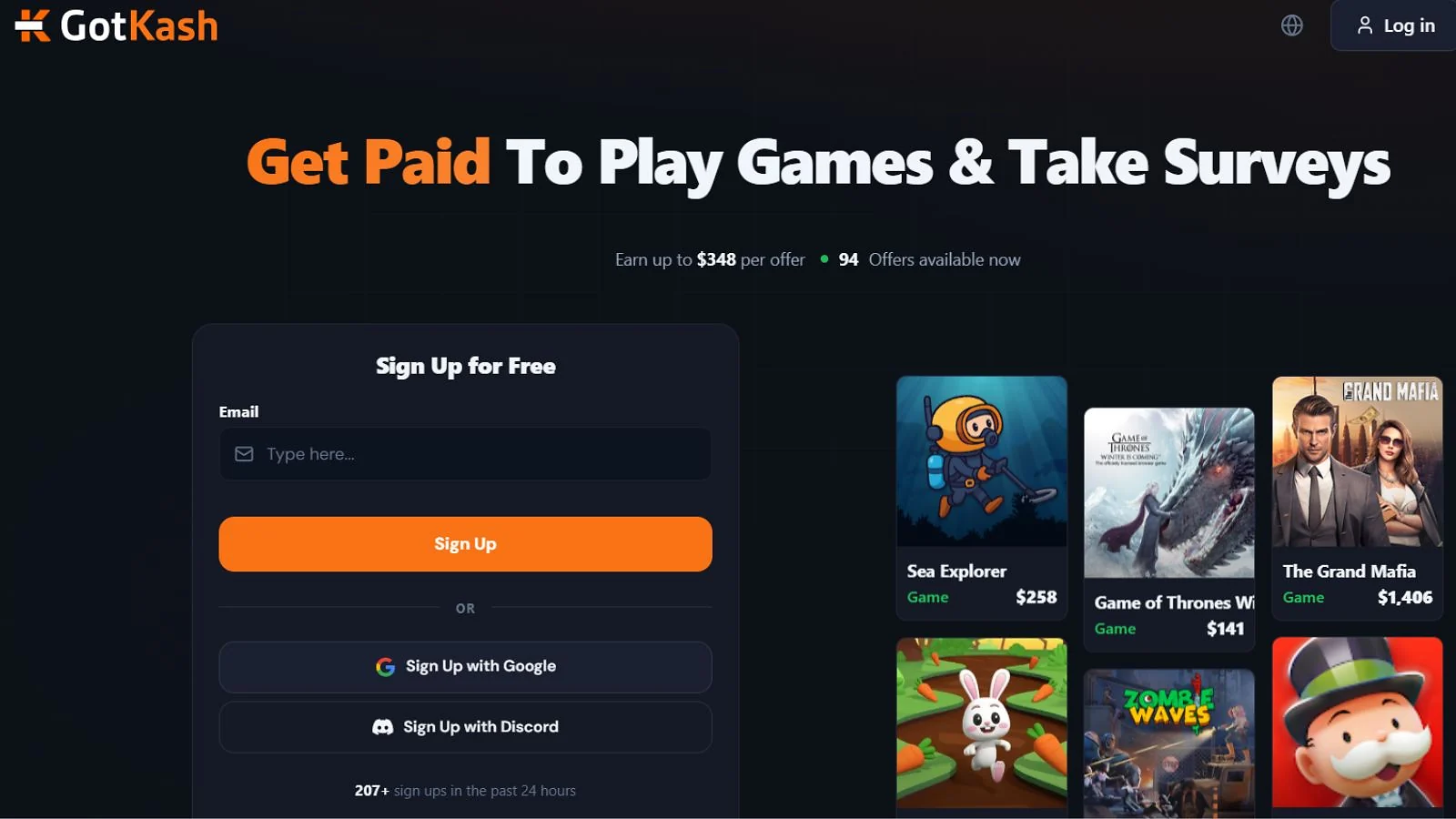 GotKash - Best for Mobile Game Milestones with Crypto Cashout