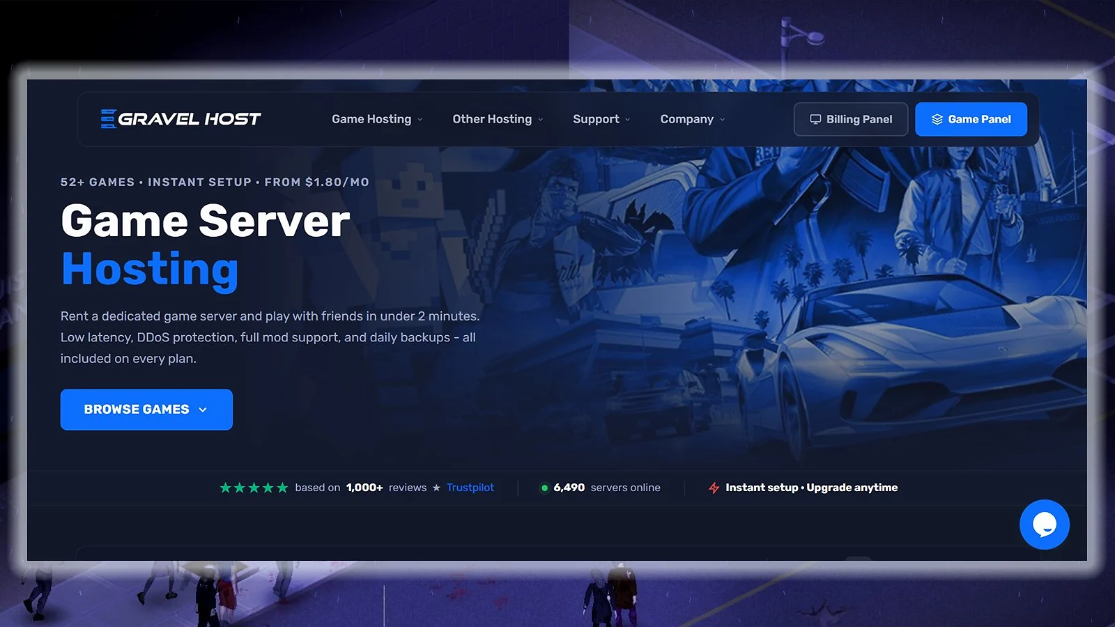 Gravel Host - Best Budget Project Zomboid Server Hosting