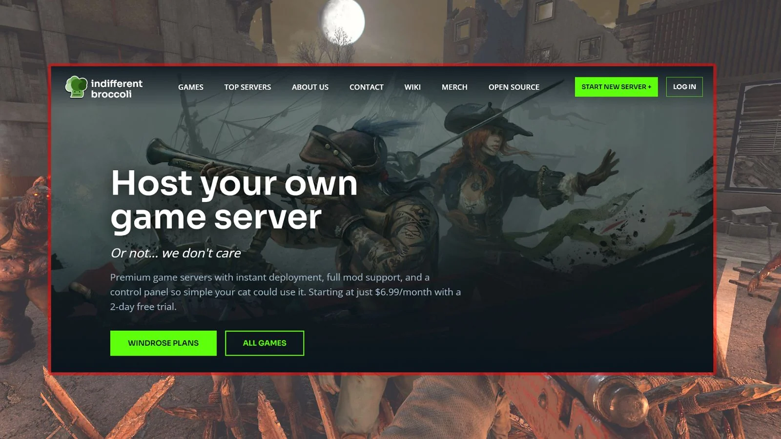 Indifferent Broccoli - Best 7 Days to Die Server Hosting for Uncapped RAM