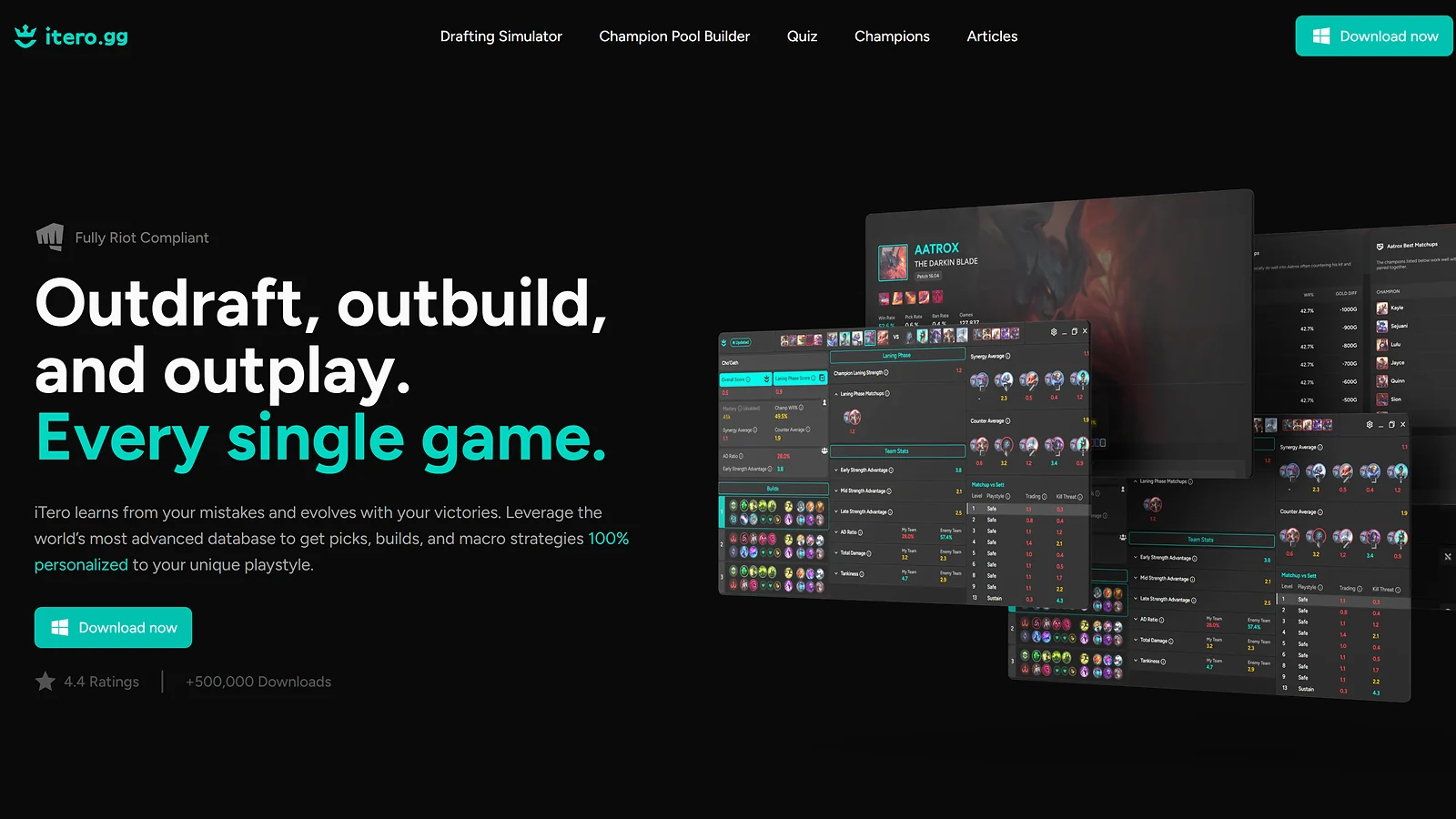 Esports AI Tool  iTero.gg: AI Drafting Simulator and Strategy Tool for League of Legends