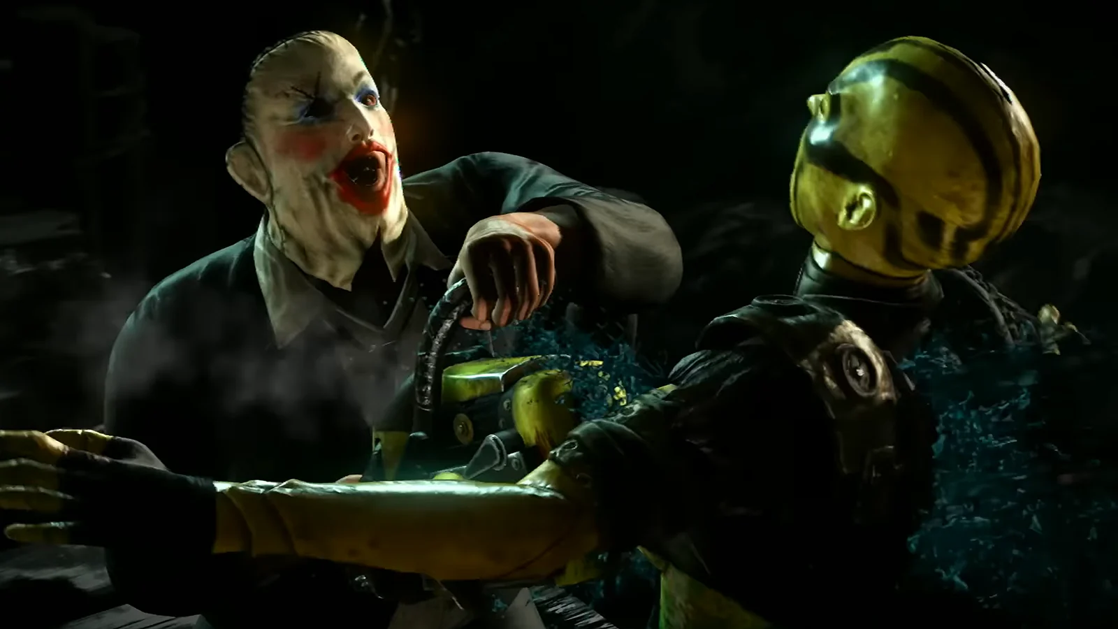 Dos luchadores enfrentándose en una partida de Mortal Kombat XL