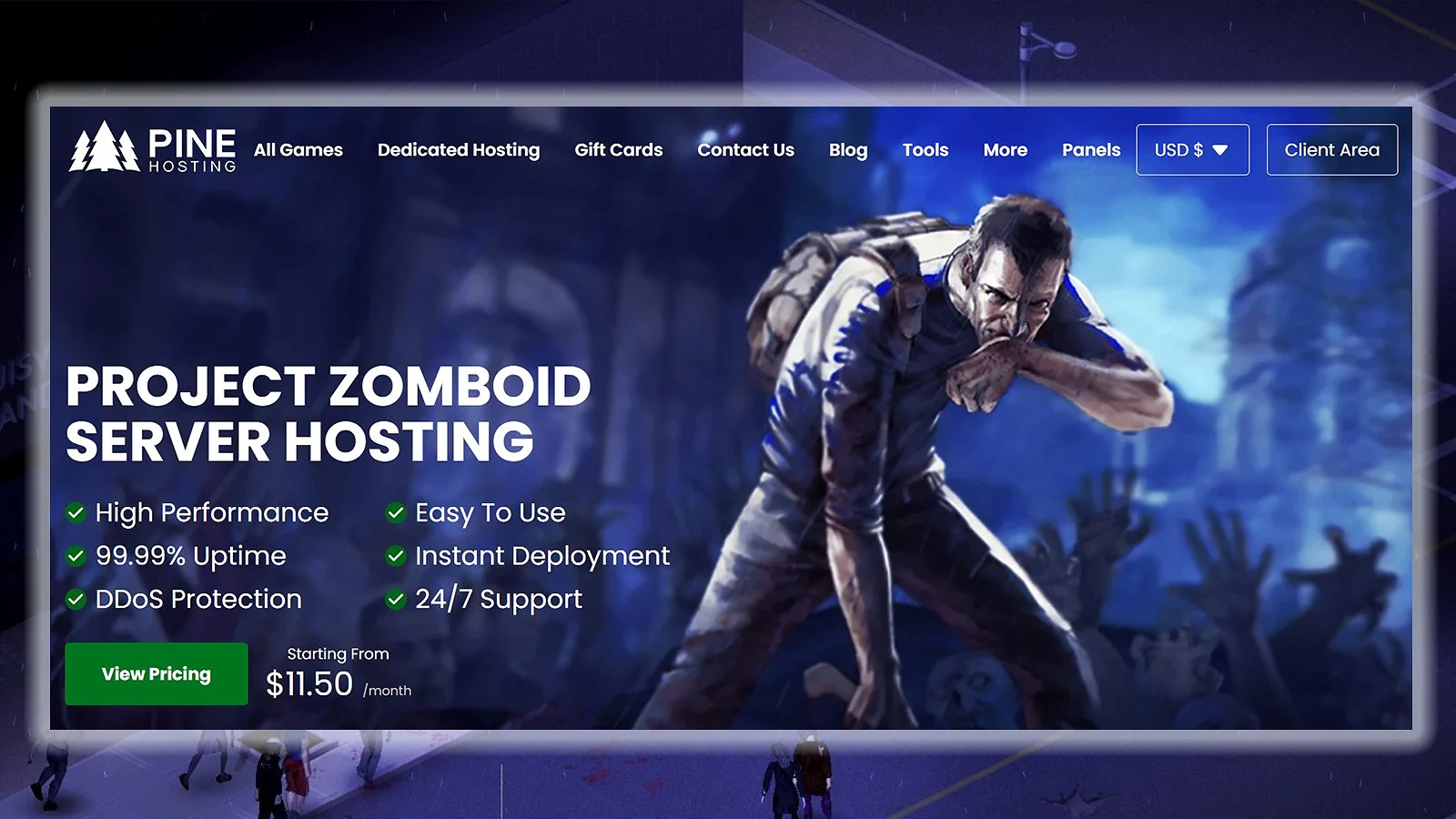 Pine Hosting - Best-Rated Project Zomboid Server Hosting