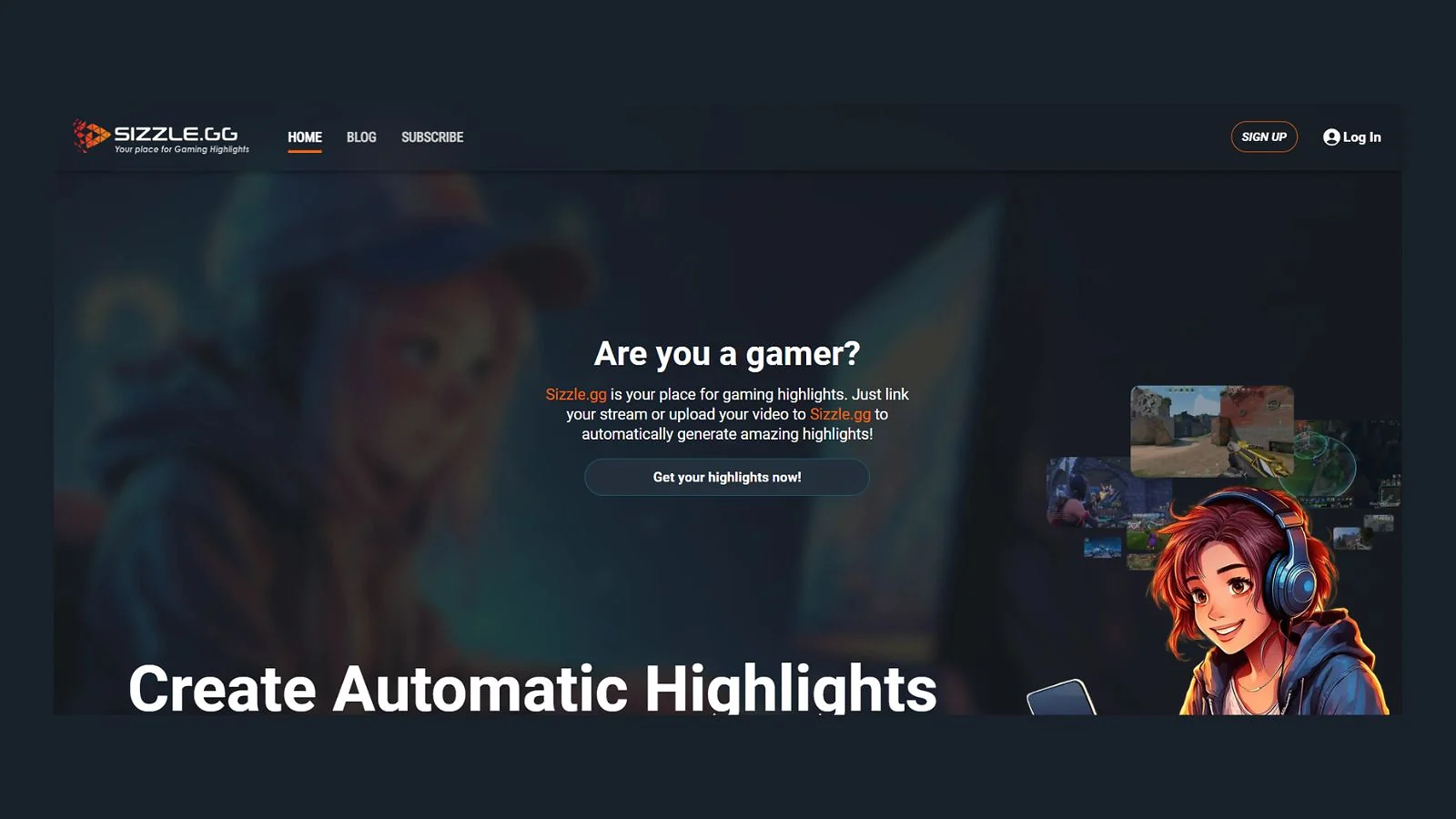 Sizzle.gg - Best Multi-Signal Detection (Video + Audio + Chat)