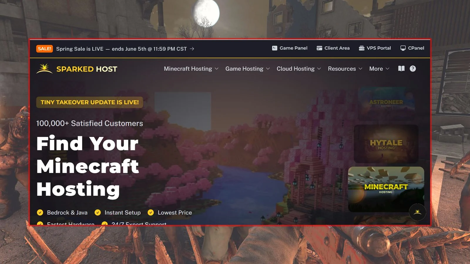 SparkedHost - Best Budget 7 Days to Die Server Hosting