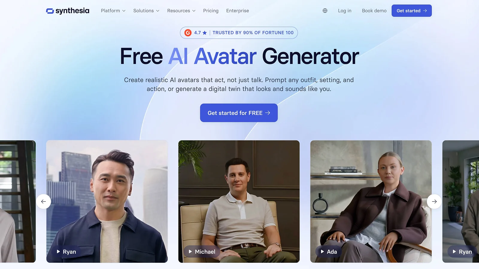AI Avatar Video Generator Synthesia: Free AI Avatar Generator for Creating Realistic Digital Twins