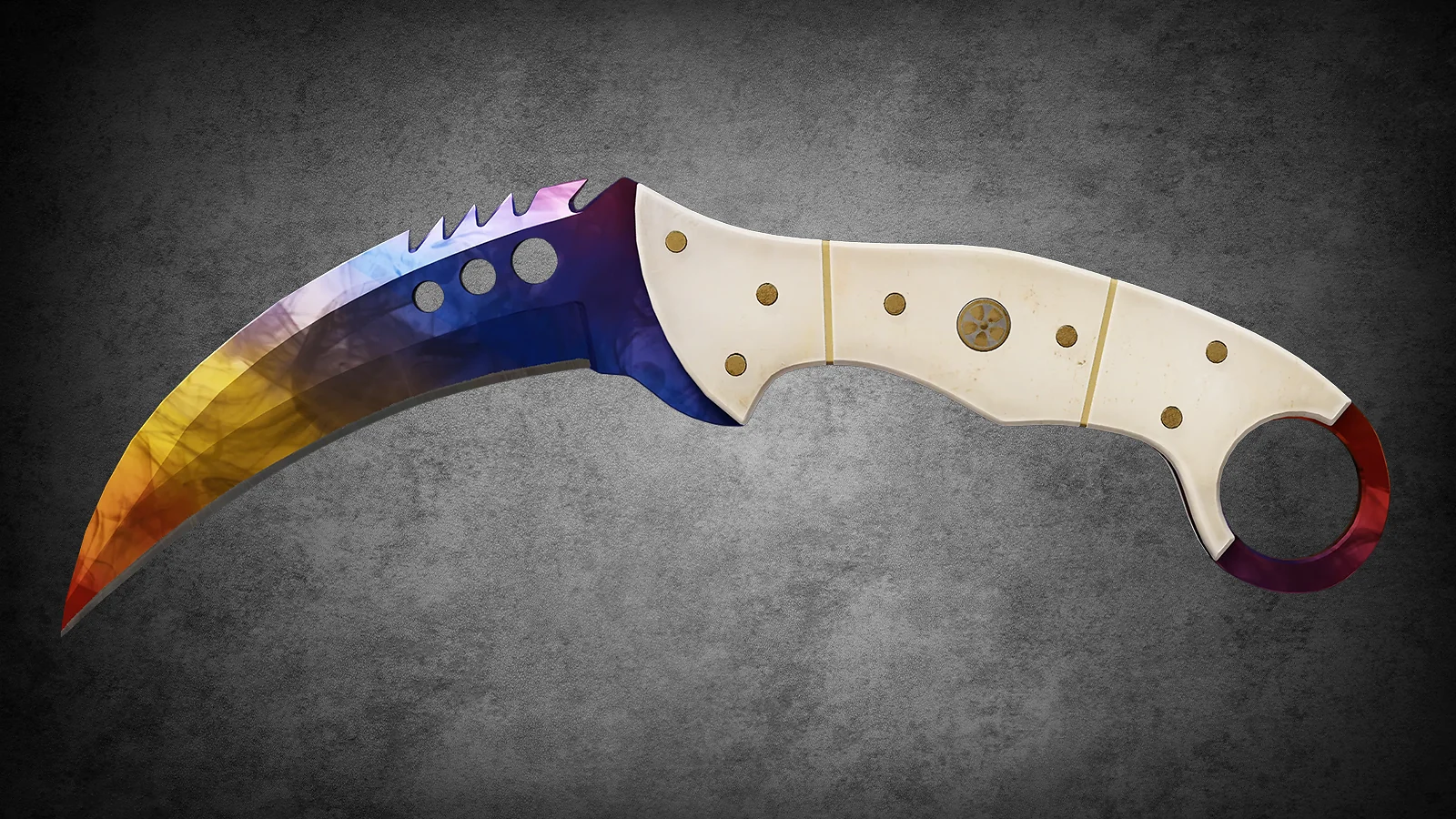 Prisma Case Knife - Talon Knife Marble Fade
