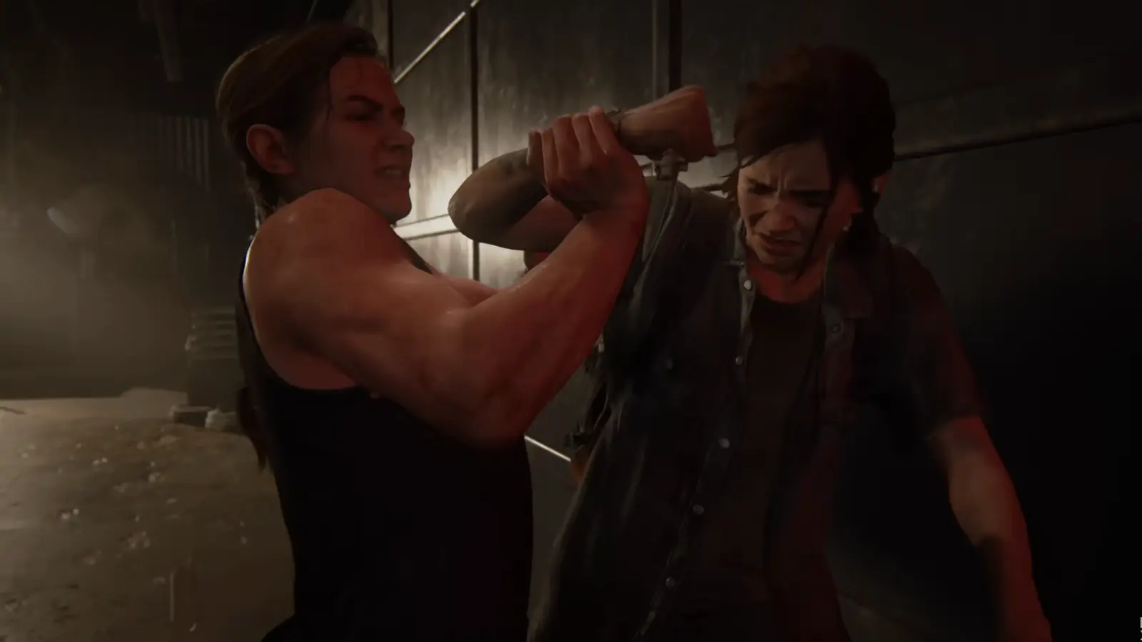 A tense combat encounter in The Last of Us Part II Remastered