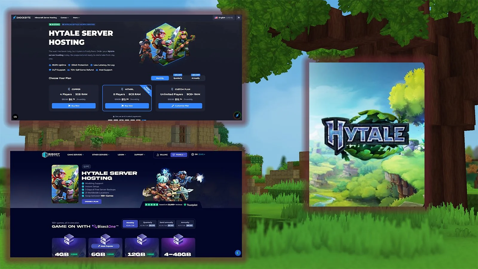 two providers and game logo