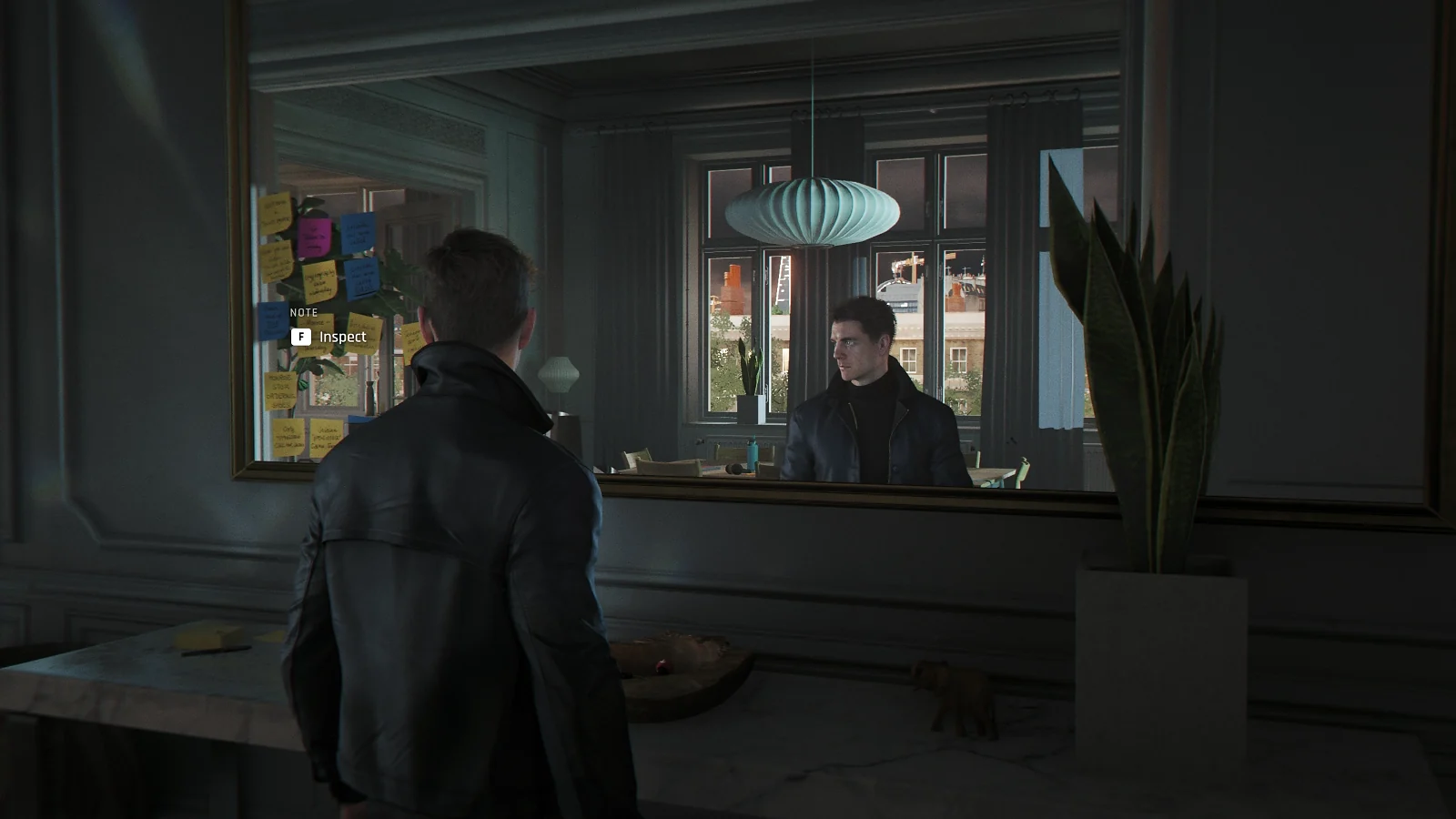 Reflection in the mirror