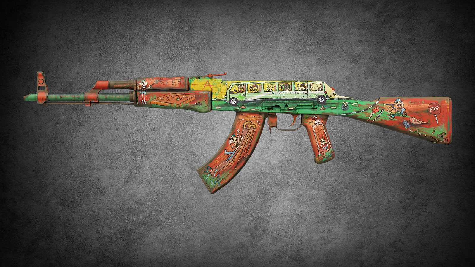 Red AK Skins in CS2 - AK-47 The Outsiders