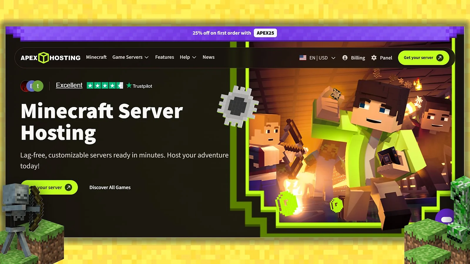 Apex Hosting - Best Minecraft Bedrock Server Hosting for Beginners
