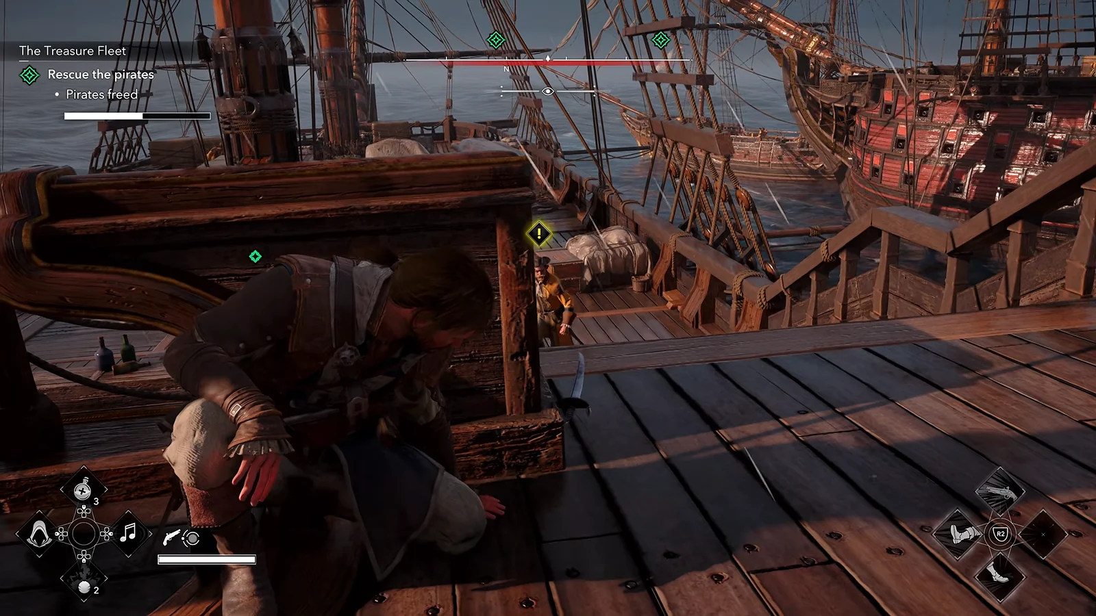 assassin's creed black flag resynced on the ship