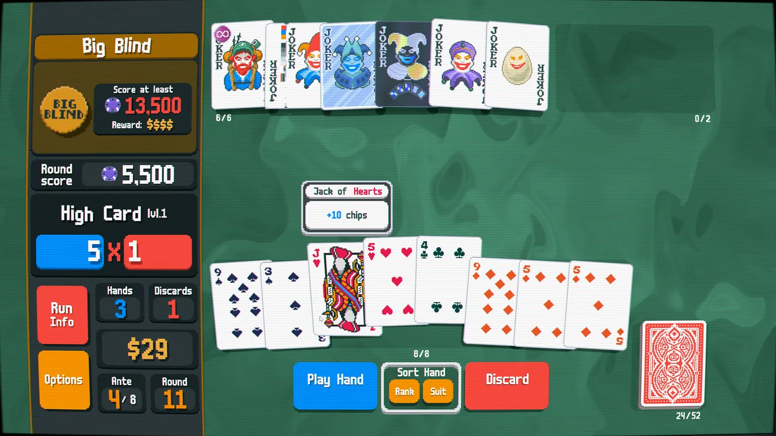 Balatro - Best Indie Deck-Building Games