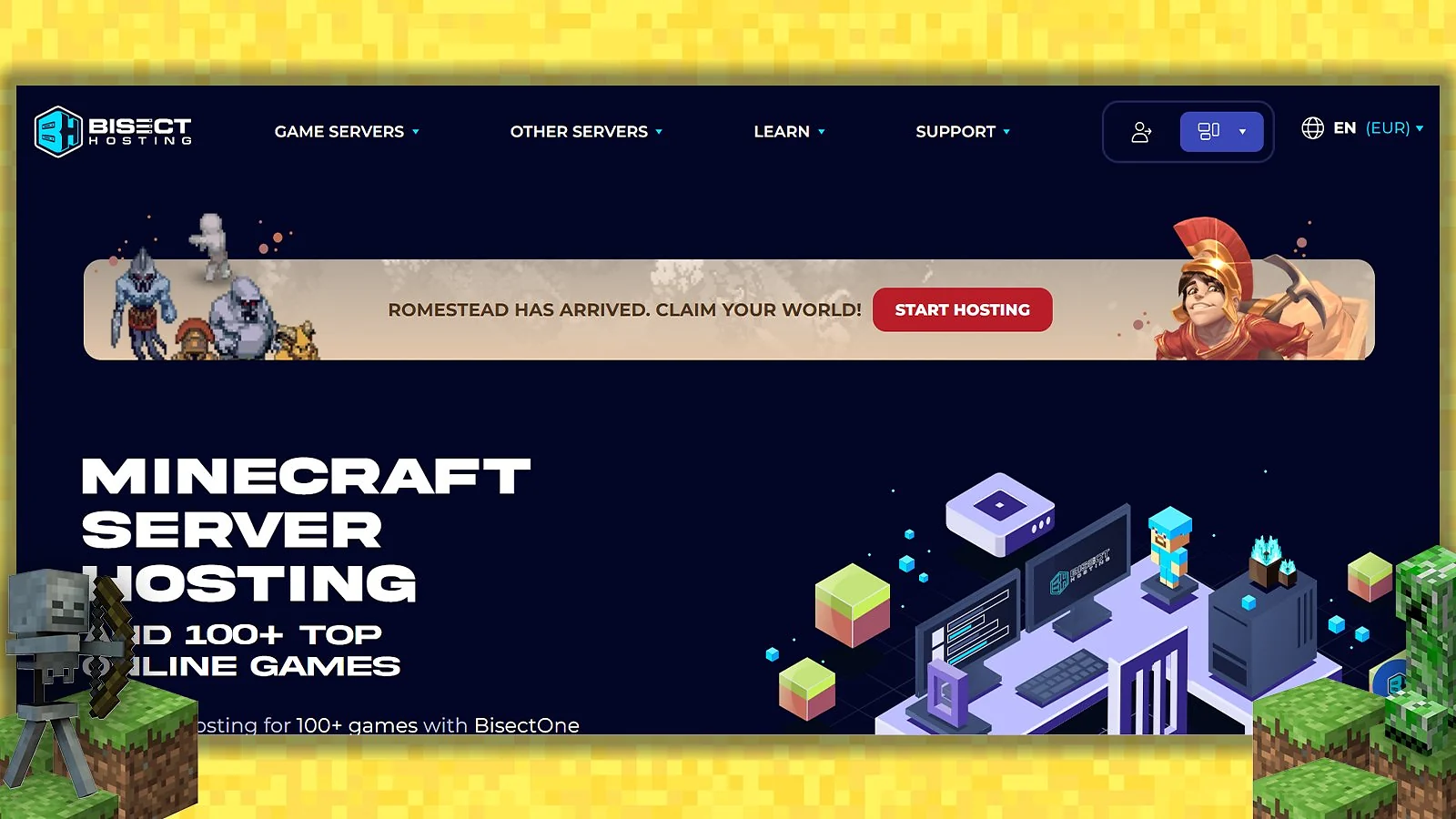 BisectHosting - Best Minecraft Bedrock Server Hosting for Crossplay